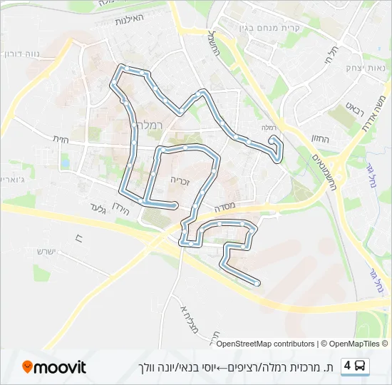 4 Bus Line Map