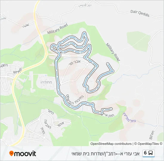 6 Bus Line Map