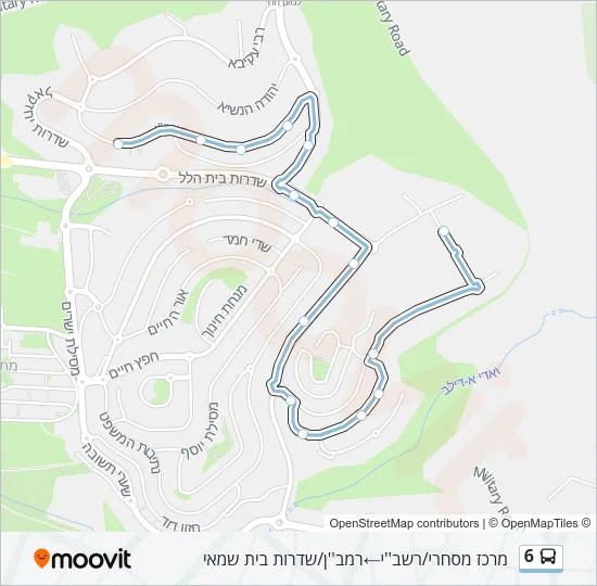 6 Bus Line Map