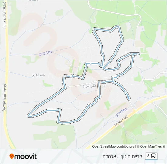 7 Bus Line Map