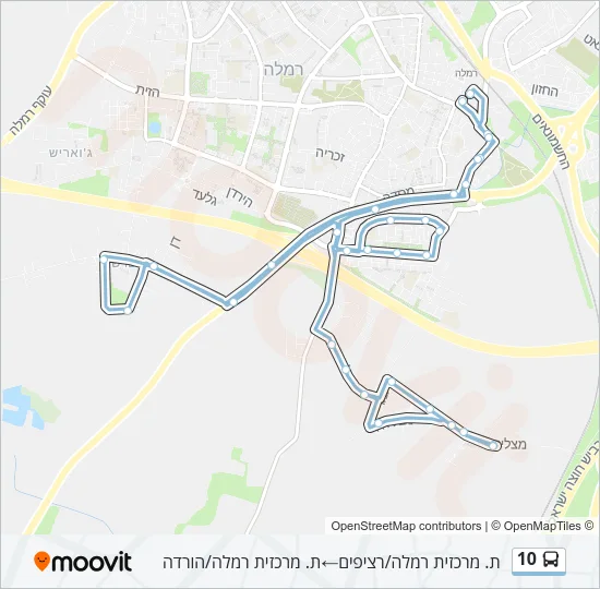 Автобус 10: карта маршрута