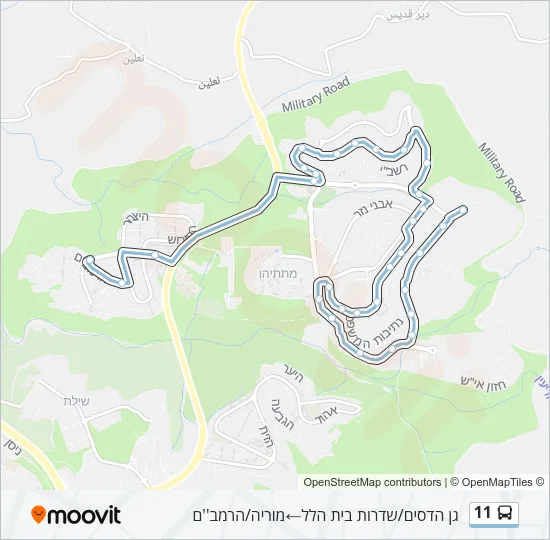 11 Bus Line Map