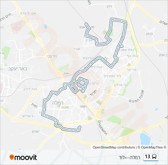 13 Bus Line Map