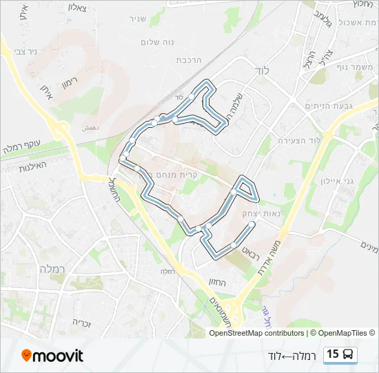 15 Bus Line Map