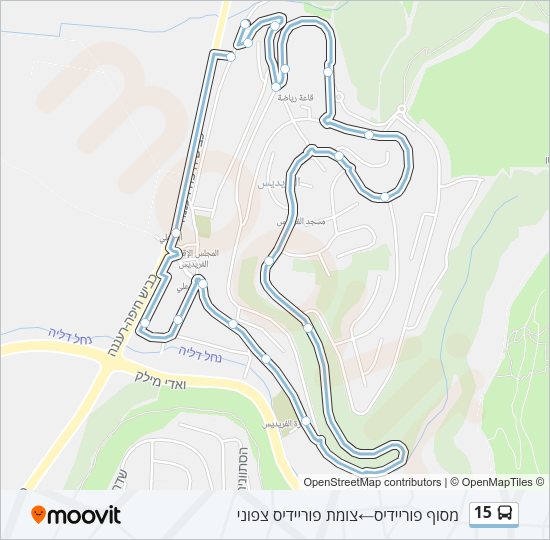 15 Bus Line Map