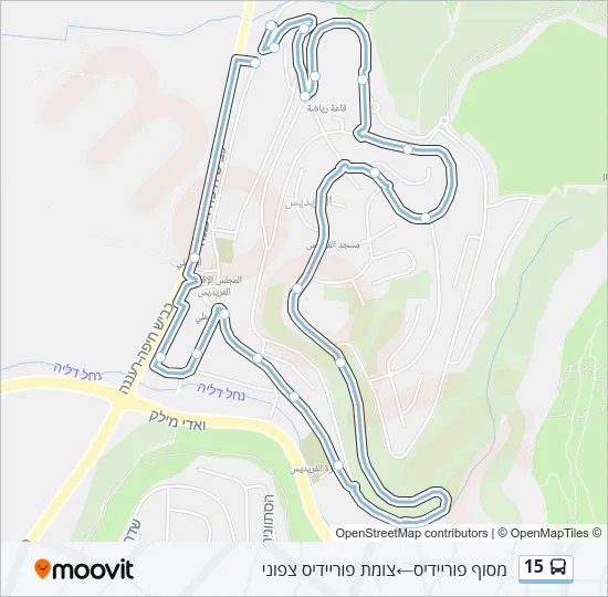 15 Bus Line Map