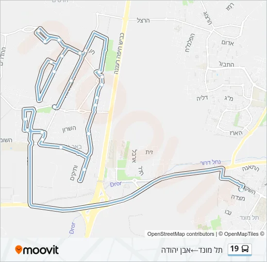19 Bus Line Map