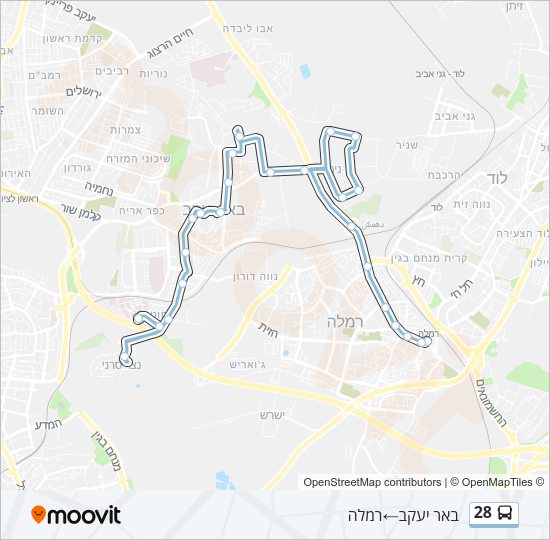 28 Bus Line Map