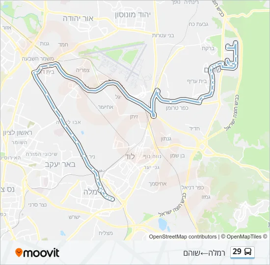 29 Bus Line Map