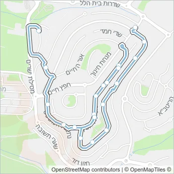 54 Bus Line Map