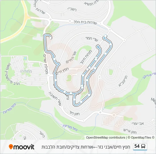 Автобус 54: карта маршрута