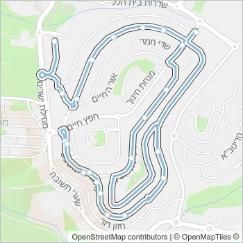 54 Bus Line Map
