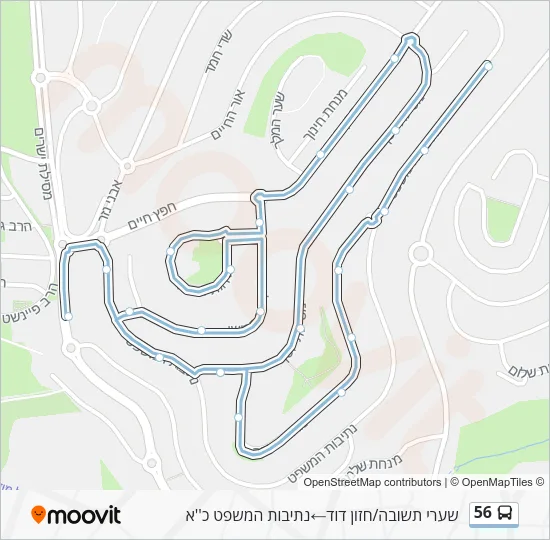 Автобус 56: карта маршрута