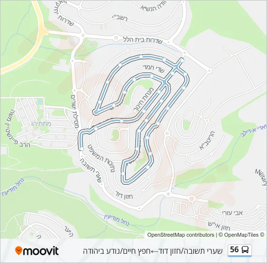 56 Bus Line Map
