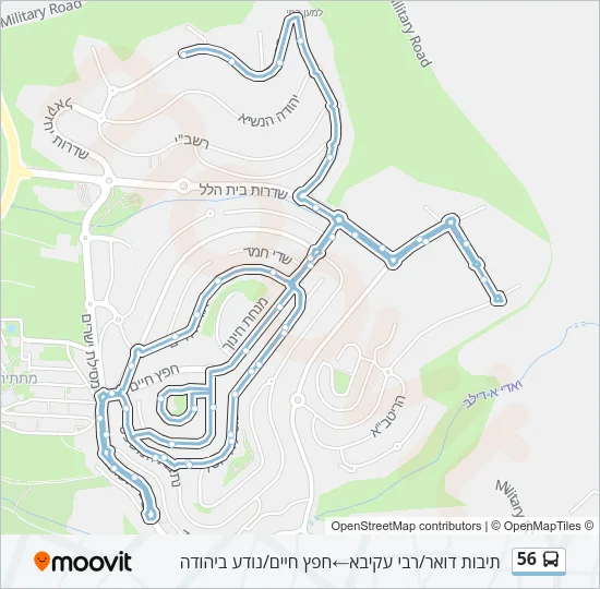 56 Bus Line Map