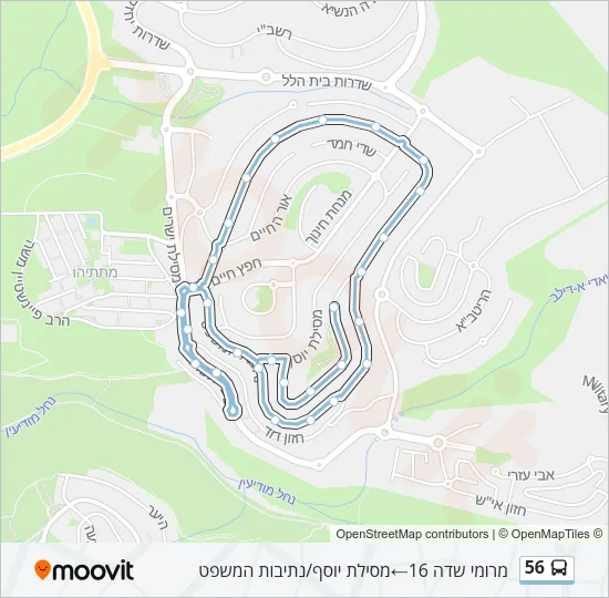 56 Bus Line Map
