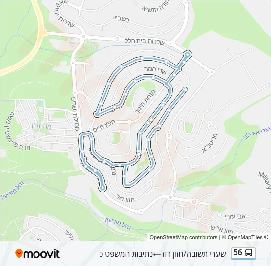 56 Bus Line Map