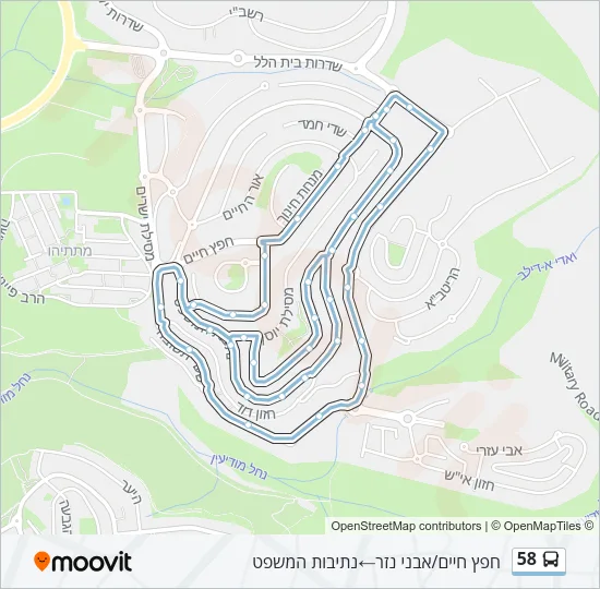 58 Bus Line Map