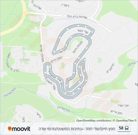 58 Bus Line Map