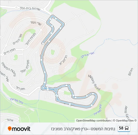 58 Bus Line Map