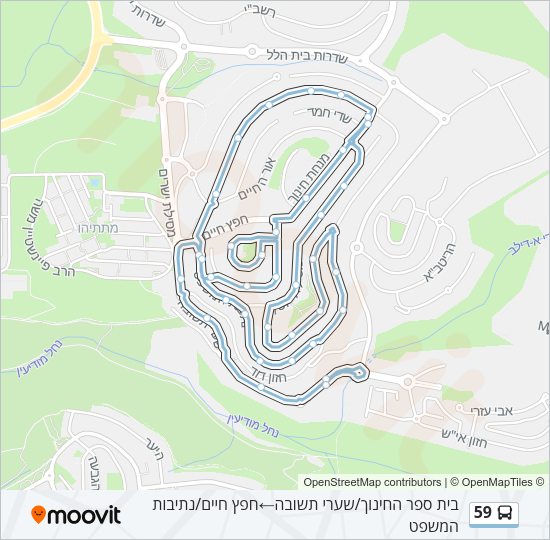 59 Bus Line Map