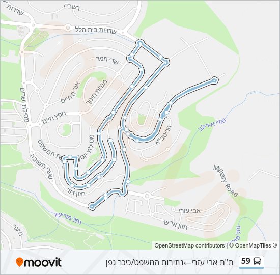 Автобус 59: карта маршрута