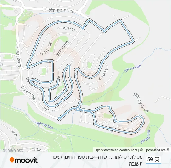 Автобус 59: карта маршрута