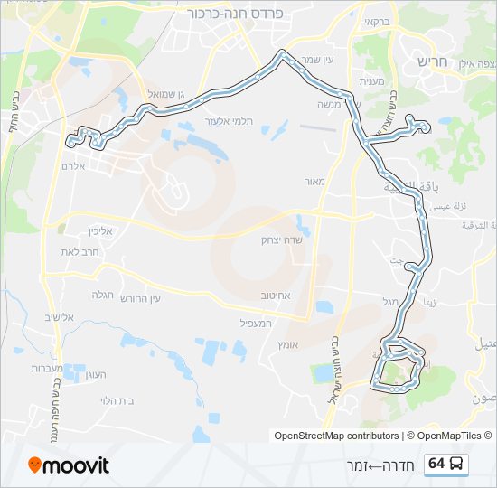 64 bus Line Map