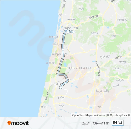 84 Bus Line Map