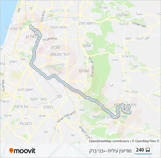 240 Bus Line Map
