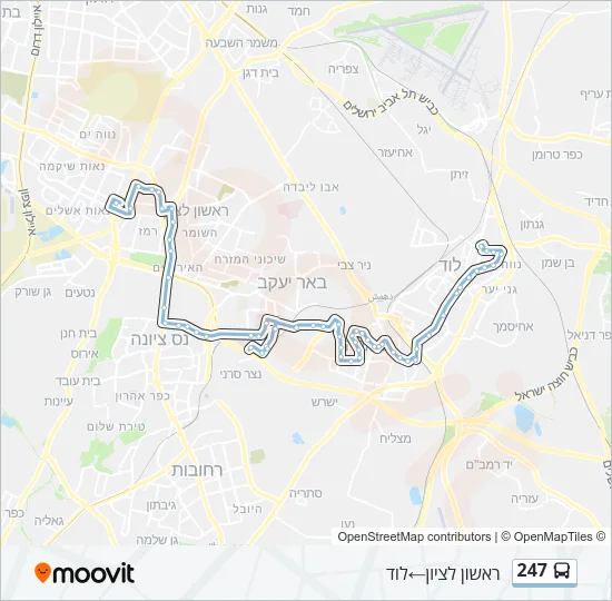247 Bus Line Map