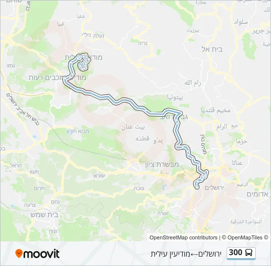 300 Bus Line Map