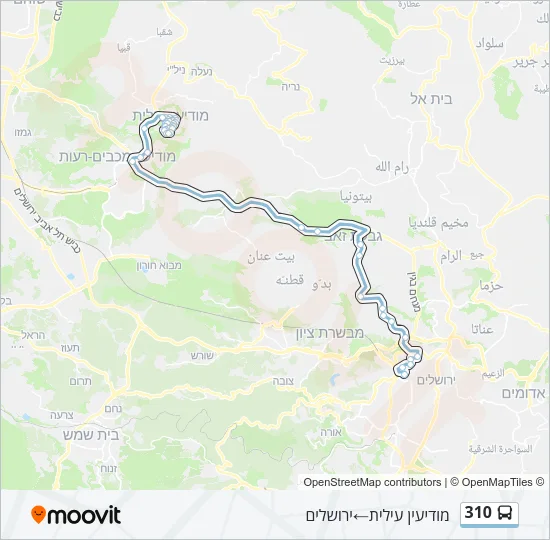310 Bus Line Map