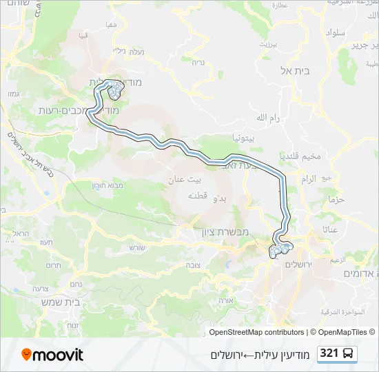 321 Bus Line Map