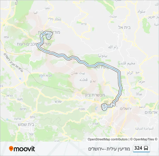 324 Bus Line Map