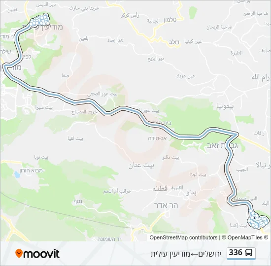336 Bus Line Map