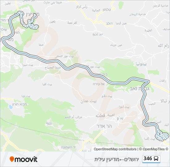 346 Bus Line Map