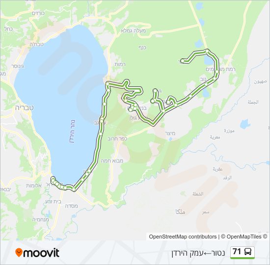 71 Bus Line Map