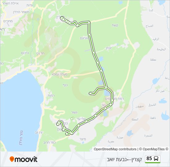 85 Bus Line Map