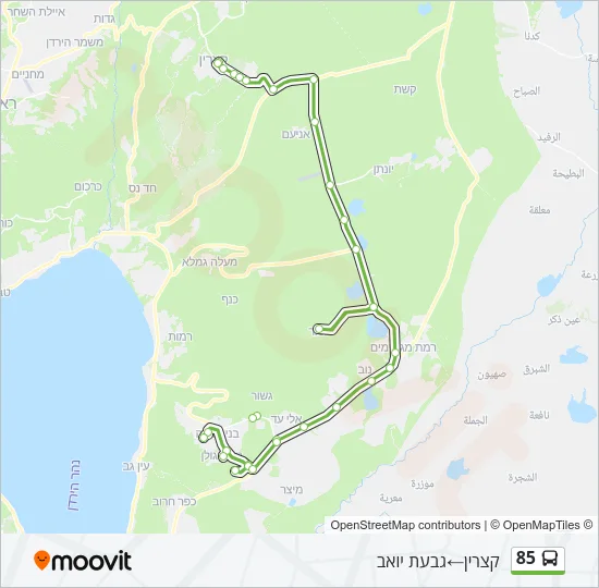 85 Bus Line Map