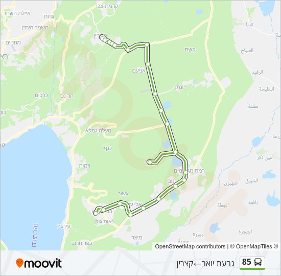 85 Bus Line Map