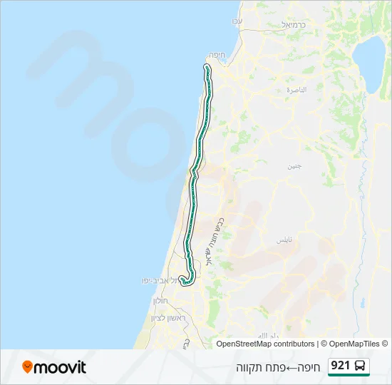921 Bus Line Map