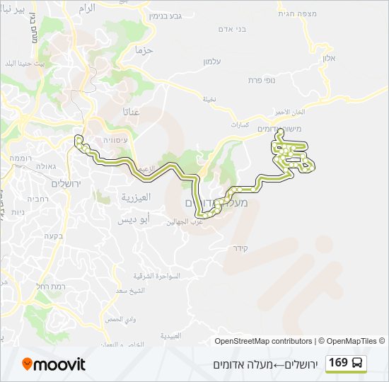 169 Bus Line Map