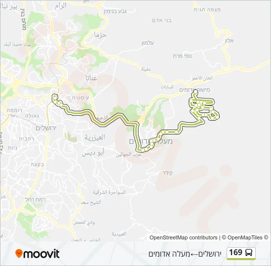 169 Bus Line Map
