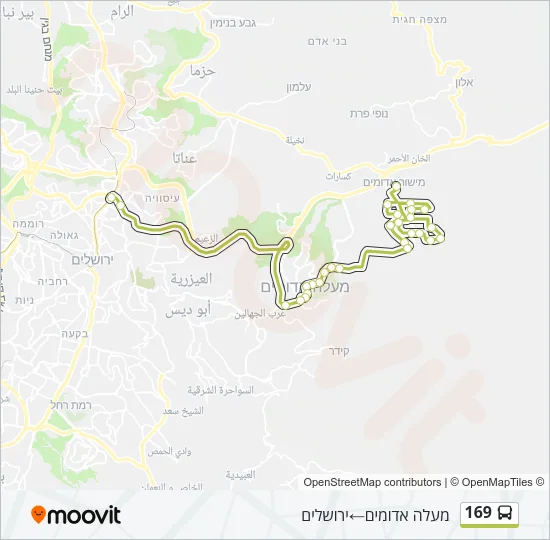 169 Bus Line Map