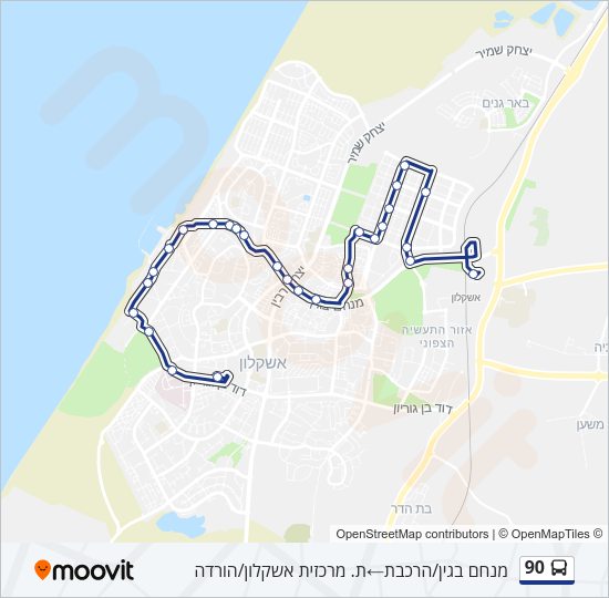 90 Bus Line Map
