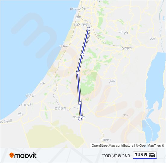 שאטל Shuttle Line Map