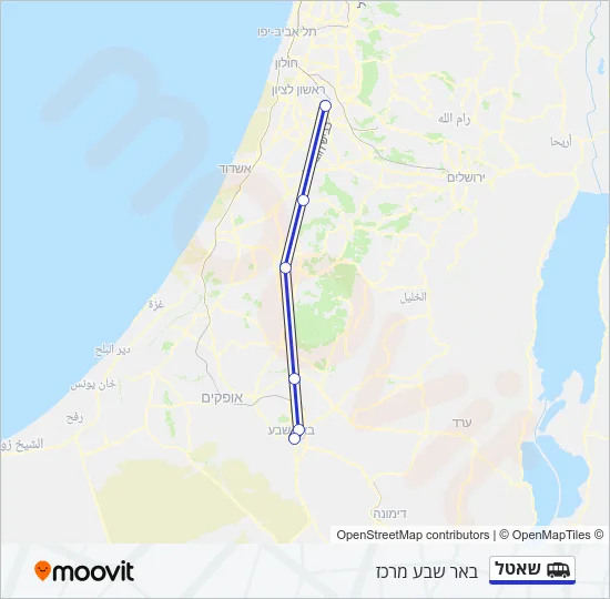 שאטל Shuttle Line Map