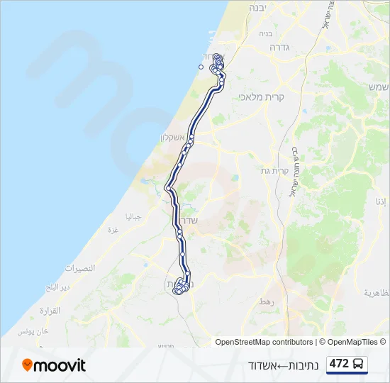 472 Bus Line Map