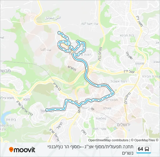 64 Bus Line Map